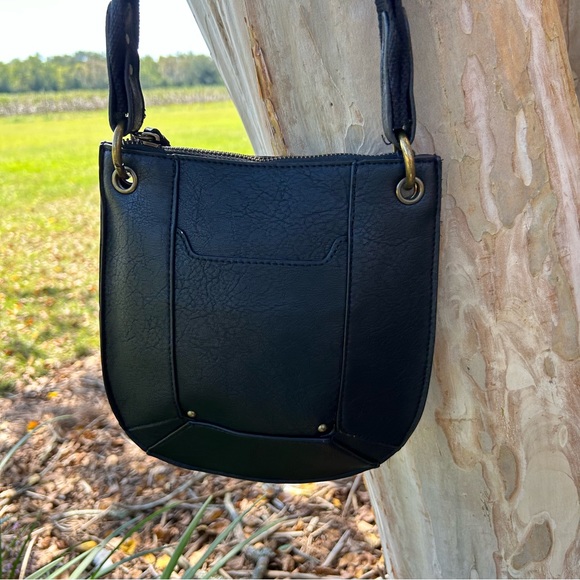 Black Crossbody with Brass Hardware LIKE NEW!! - Picture 9 of 12